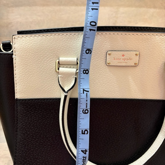 Kate Spade grove street Lana  Black and Cream Women's Bag leather nwt - Picture 13 of 14